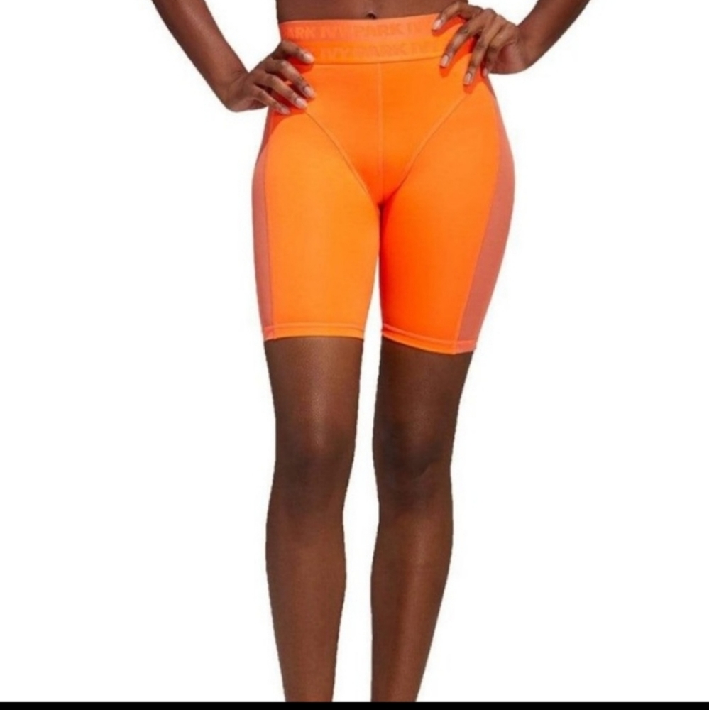Ivy Park Solar Orange Cycle Shorts